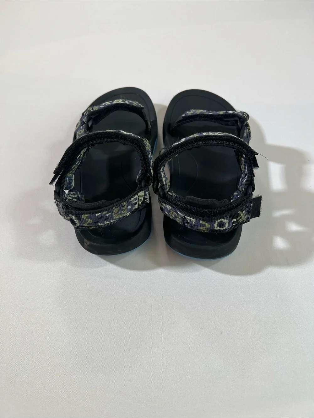 Teva Black Sandals with Patterned Straps
